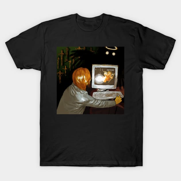 angel simulator T-Shirt by bhramarii